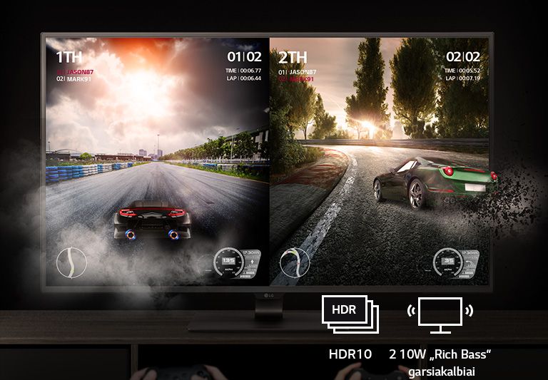 Žaisti didžiuliame ekrane daug smagiau