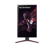 LG 27 col. „UltraGear™ Nano IPS“ 1 ms žaidimų monitorius, suderinamas su NVIDIA® G-SYNC®, monitoriaus sukamo 90 laipsnių kampu į vertikalią poziciją vaizdas iš priekio, 27GP850P-B, thumbnail 9