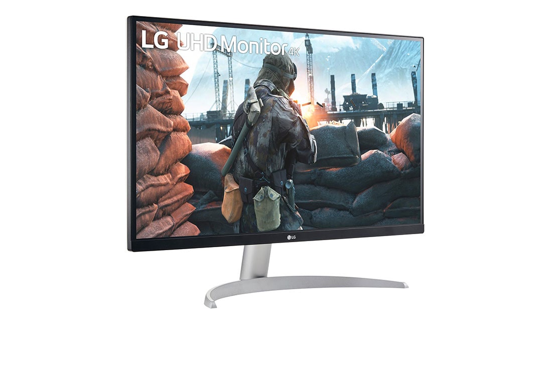LG 27 colių UHD 4K IPS monitorius, vaizdas +15 laipsnių iš šono, 27UP600P-W, thumbnail 3