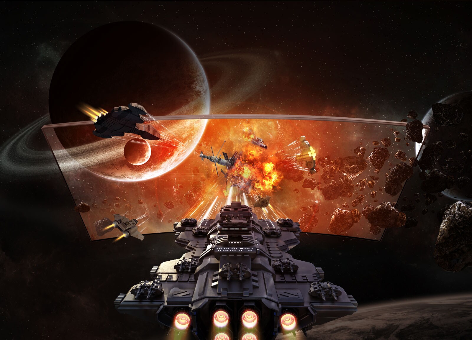 37,5 col. „UltraWide™ QHD+ Curved“ monitorius pasižymi neįtikėtinu įtaigumu