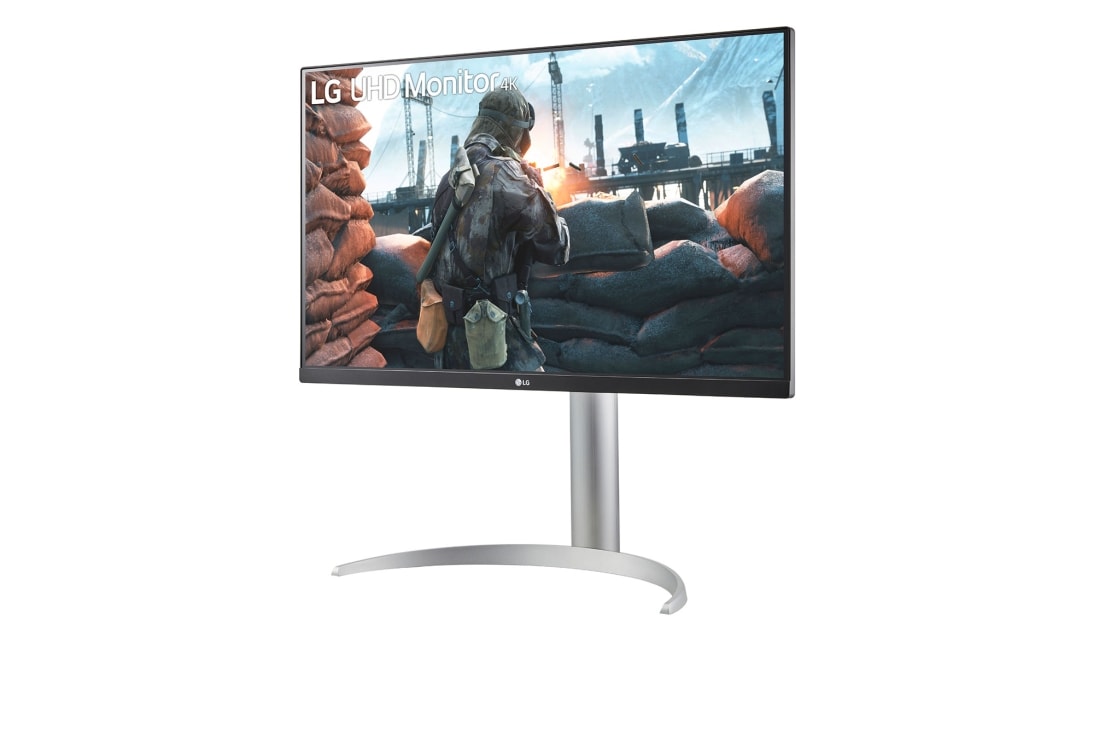 LG 27 colių UHD 4K IPS monitorius, vaizdas +15 laipsnių iš šono, 27UP650P-W, thumbnail 2