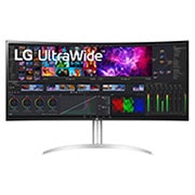 LG Išlenktas 39,7'' „UltraWide™ 5K2K Nano“ monitorius su IPS ekranu, vaizdas iš priekio, 40WP95CP-W, thumbnail 1