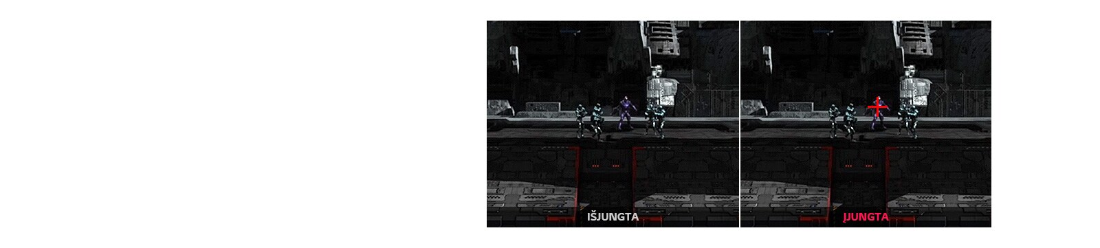 „Crosshair“ imitacija