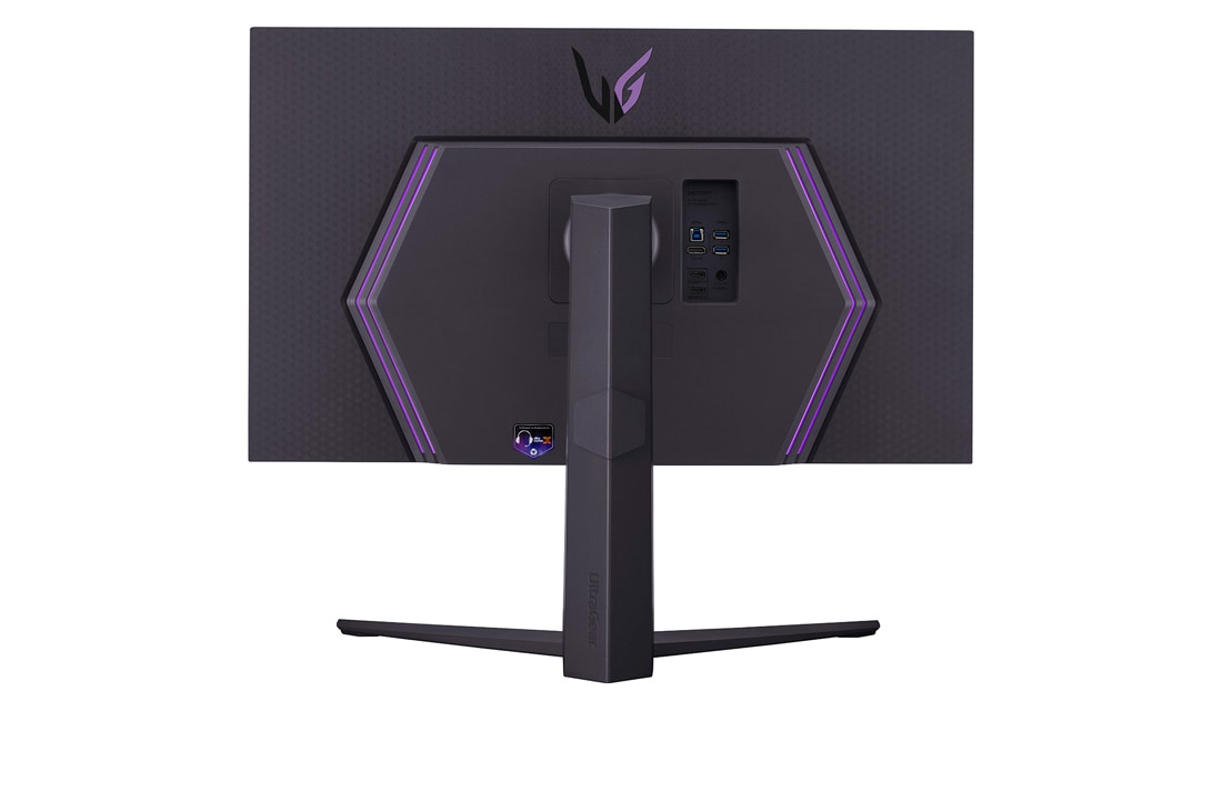 LG 32” „LG UltraGear™“ UHD žaidimų monitorius su 144 Hz atnaujinimo dažniu, vaizdas iš galo su šviečiančiomis lemputėmis, 32GR93U-B, thumbnail 8