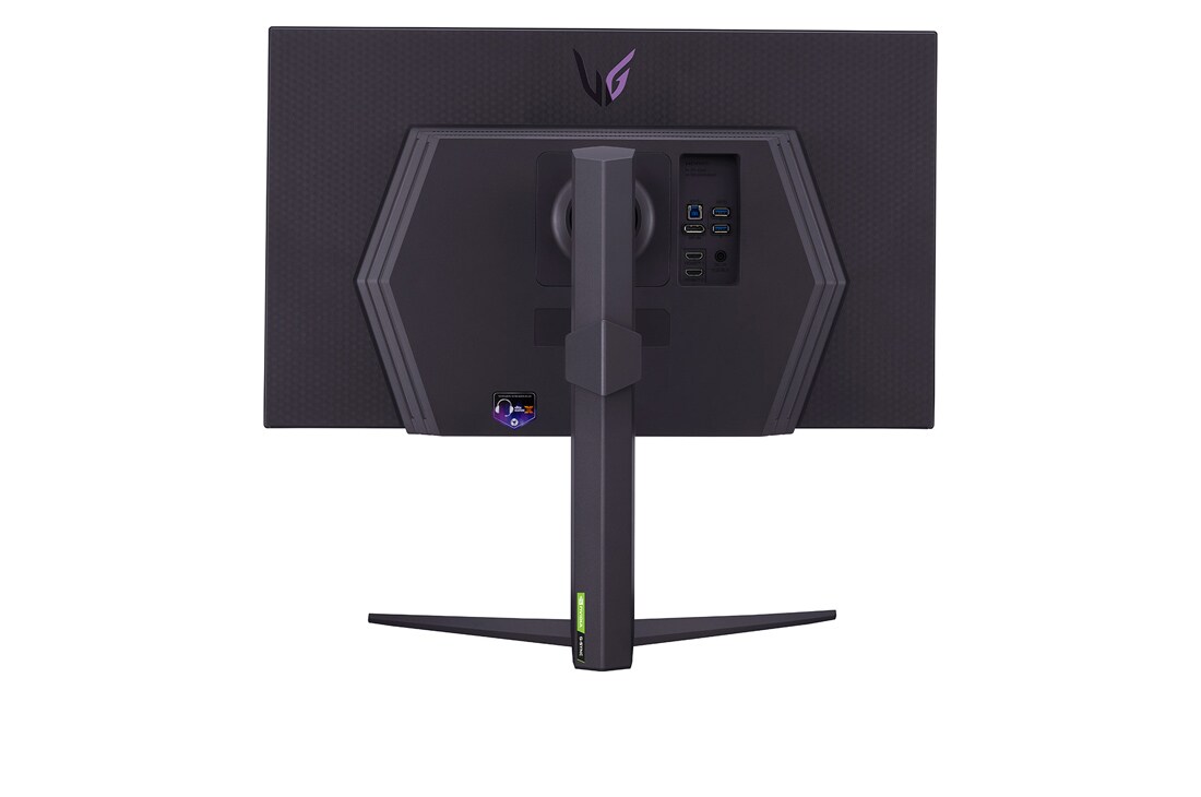 LG 27” LG „UltraGear™“ UHD monitorius žaidimams su 144 Hz atnaujinimo dažniu, vaizdas iš galo, 27GR93U-B, thumbnail 7