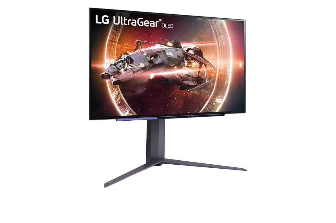 LG 27 colių „UltraGear™“ OLED žaidimų monitorius | HDR400 „True black“, 240 Hz, 0,03 ms (GtG), +15 laipsnių vaizdas iš šono, 27GS95QE-B, thumbnail 3