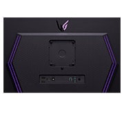 LG 27 colių „UltraGear™“ OLED žaidimų monitorius | HDR400 „True black“, 240 Hz, 0,03 ms (GtG), prievadų vaizdas stambiu planu su šviečiančiomis lemputėmis, 27GS95QE-B, thumbnail 12