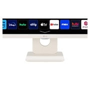 LG 27 colių ''FullHD IPS'' išmanusis monitorius su ''webOS'', stovo vaizdas stambiu planu, 27SR50F-W, thumbnail 9