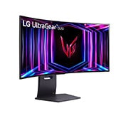 LG 34 colių „UltraGear™ OLED“ visiškai naujas 800R lenktas žaidimų monitorius | 21:9 Ultra-WQHD 240 Hz, 0,03 ms (GtG), „DisplayHDR True Black 400, perspektyvinis vaizdas, 34GS95QE-B, thumbnail 4