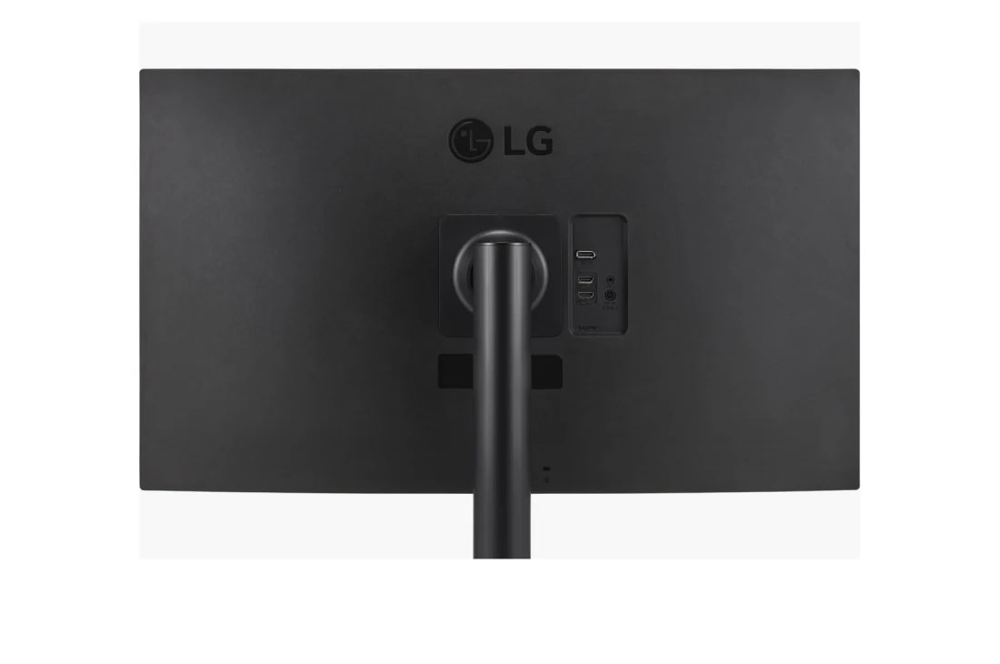 LG 31,5 in UHD 4K HDR monitorius, prievadų vaizdas stambiu planu, 32UR550-B, thumbnail 7