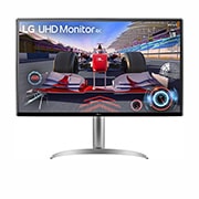 LG 31,5 in UHD 4K HDR monitorius, vaizdas iš priekio, 32UQ750P-W, thumbnail 1