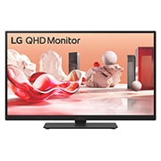 LG 27 in QHD IPS monitorius su USB-C ir nuosekliojo jungimo funkcija, height front view, 27BA75QB-B, thumbnail 6