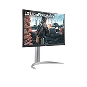 LG 27 col. UHD 4K IPS monitorius su VESA DisplayHDR™ 400, Perspective view, 27UP650K-W, thumbnail 4