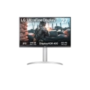 LG 27 col. UHD 4K IPS monitorius su VESA DisplayHDR™ 400, Front view, 27UP650K-W, thumbnail 1
