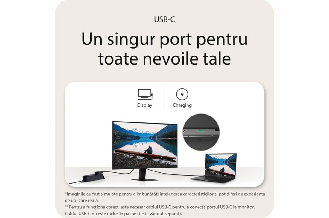 LG 31,5 in QHD IPS monitorius su USB-C		, All-in-one connectivity. Including power delivery., 32U631A-B, thumbnail 13