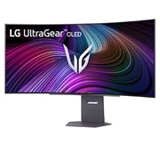 LG UltraGear™ 45 in OLED 240 Hz WQHD Curved Smart Gaming, Monitor | webOS, 0,03ms (GtG), 240Hz, DisplayHDR True Black 400, –15 laipsnių vaizdas iš šono, 45GX90SA-B, thumbnail 2