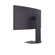 LG UltraGear™ 34 colių OLED 160Hz WQHD Curved Gaming Monitor | 160Hz, AMD FreeSync™ Premium, vaizdas iš galo su išjungtomis šviesomis, 34G600A-B, thumbnail 12