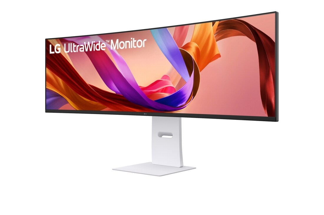 LG 49 colių UltraWide Dual QHD(5120x1440) Curved Nano IPS Display su 144 Hz, –15 laipsnių vaizdas iš šono, 49U950A-W, thumbnail 2