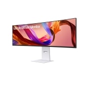 LG 49 colių UltraWide Dual QHD(5120x1440) Curved Nano IPS Display su 144 Hz, –15 laipsnių vaizdas iš šono, 49U950A-W, thumbnail 2