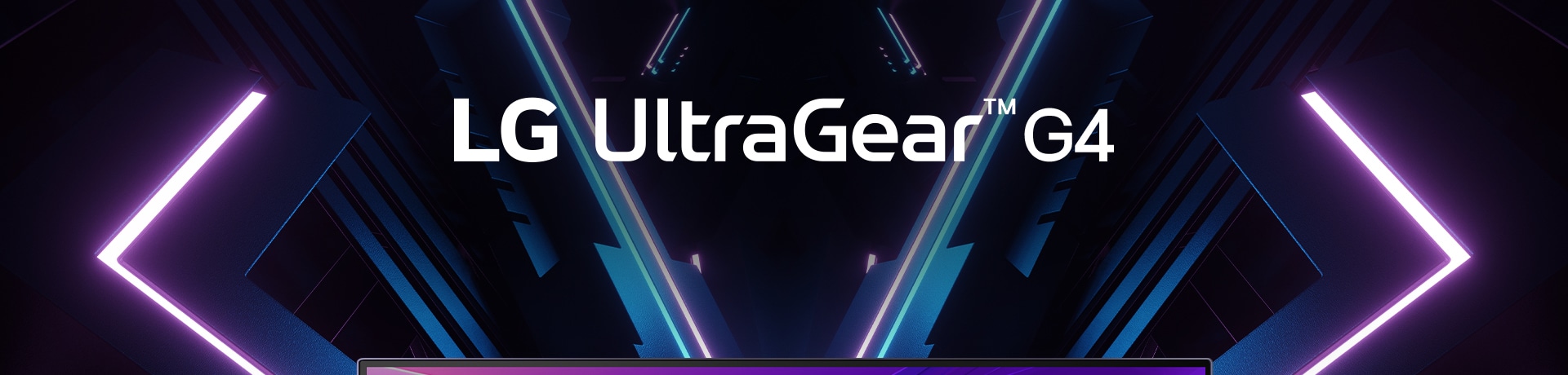 Žaidimo monitoriaus „UltraGear™“ 24g411a vaizdas iš priekio.