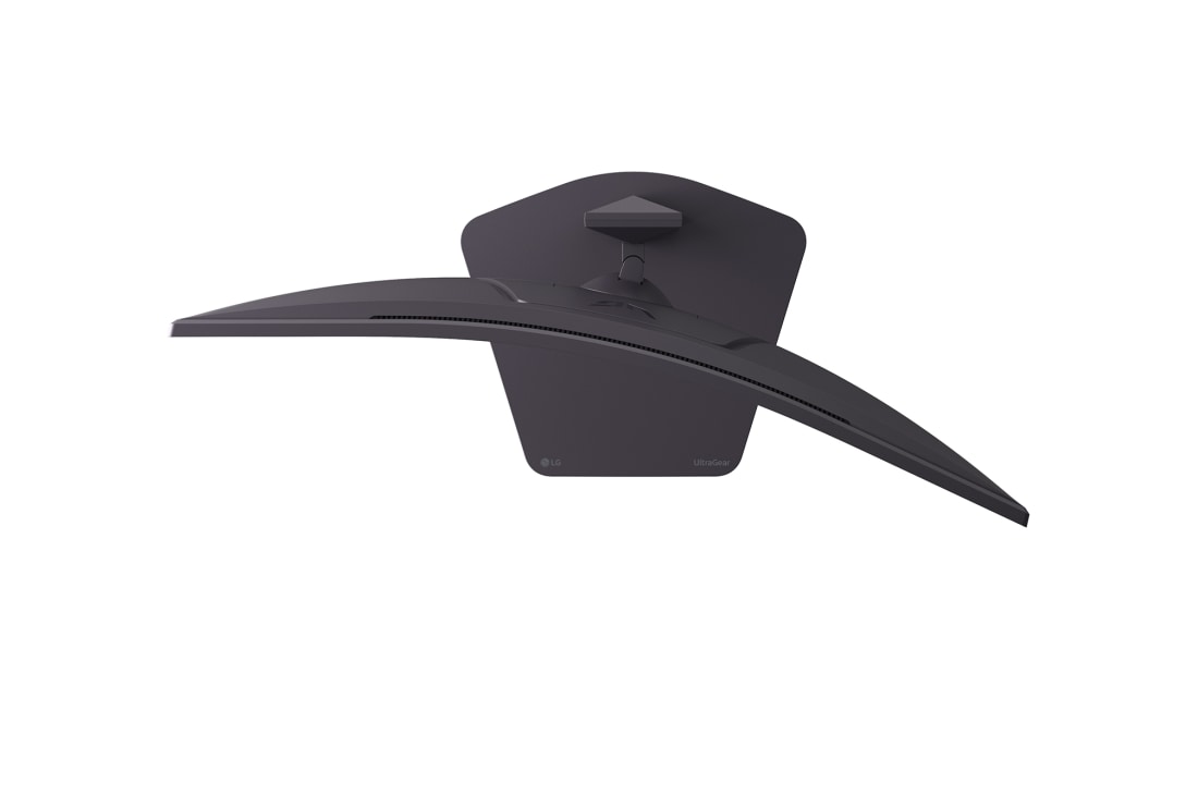 LG 32 col. „UltraGear™“ 180 Hz QHD, 1ms (GtG) išlenktas žaidimų monitorius, priartintas vaizdas iš galo su įjungtomis emblemos šviesomis, 32G600A-B, thumbnail 11