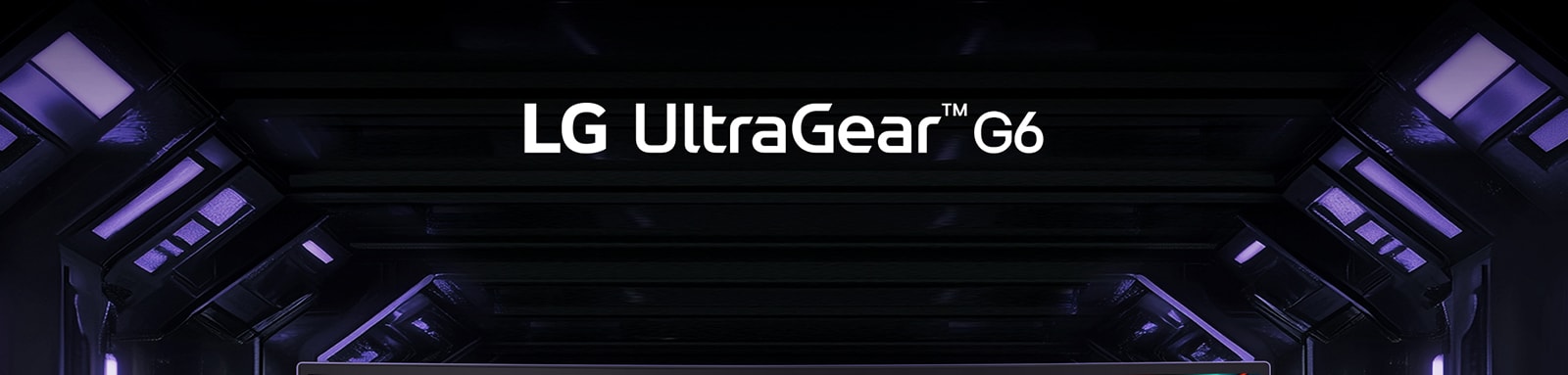 „LG UltraGear™ G6“ logotipas.