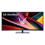 LG „LG UltraGear™“ G6 34 col. 240 Hz WQHD žaidimų monitorius |34G630A su DCI-P3 95 % (įprastai), „VESA DisplayHDR™“ 400, 1 ms (GtG), USB-C (PD 15W), vaizdas iš priekio, pakeltas, 34G630A-B, thumbnail 5