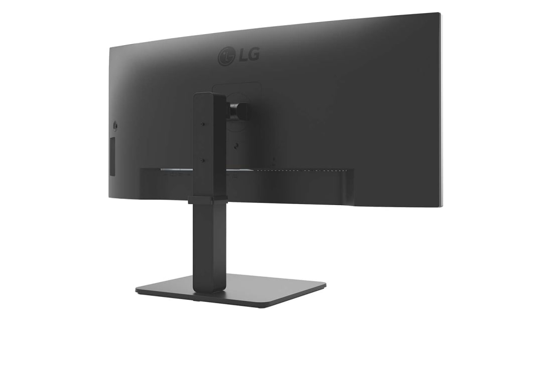 LG 34 in UltraWide QHD išlenktas IPS monitorius su USB Type-C™	, vue arrière en perspective, 34BA75QE-B, thumbnail 6