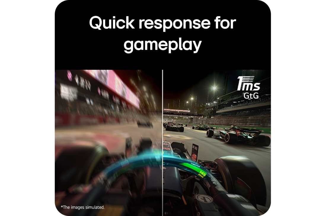 LG 27&nbsp;colių UltraGear™ G5, 300&nbsp;Hz FHD žaidimų monitorius, Palyginamasis vaizdas, kuriame matyti greiti perėjimai ekrane, pasiekiami dėl 1ms (GtG) atsako laiko, užtikrinančio sklandesnį ir greitesnį žaidimo vaizdą žaidimų monitoriuje., 27G550B-B, thumbnail 7