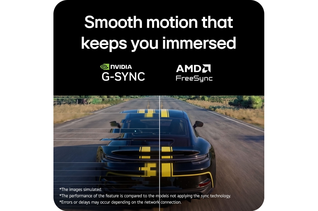 LG 24&nbsp;colių UltraGear™ G4, FHD 144&nbsp;Hz žaidimų monitories, „Assetto Corsa Competizione“ lenktynių scena, rodoma žaidimų monitoriuje, palaikančiame „Adaptive Sync“ technologiją su „NVIDIA G-SYNC“ ir „AMD FreeSync“ – tai užtikrina sklandų žaidimą be vaizdo trūk, 24G411B-B, thumbnail 9