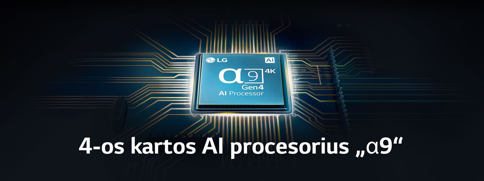 4-os kartos AI procesorius „α9“ yra elektros grandinės viduryje.