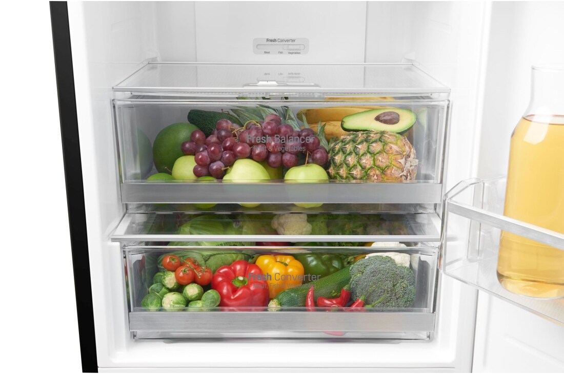 LG GBV7 serijos 387L pilnai bešerkšnis šaldytuvas, aukštis 203 cm, Total No Frost , GBB60BLGFS, thumbnail 9