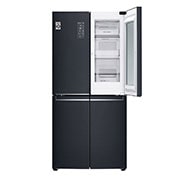 LG daugiaduris šaldytuvas| InstaView™ Door-in-Door | 458L | aukščio 1.79m | plotis 91.3cm | Juoda|F klasė | WiFi | DoorCooling | Total No Frost | GMQ844MCKV, GMQ844MCKV, thumbnail 4