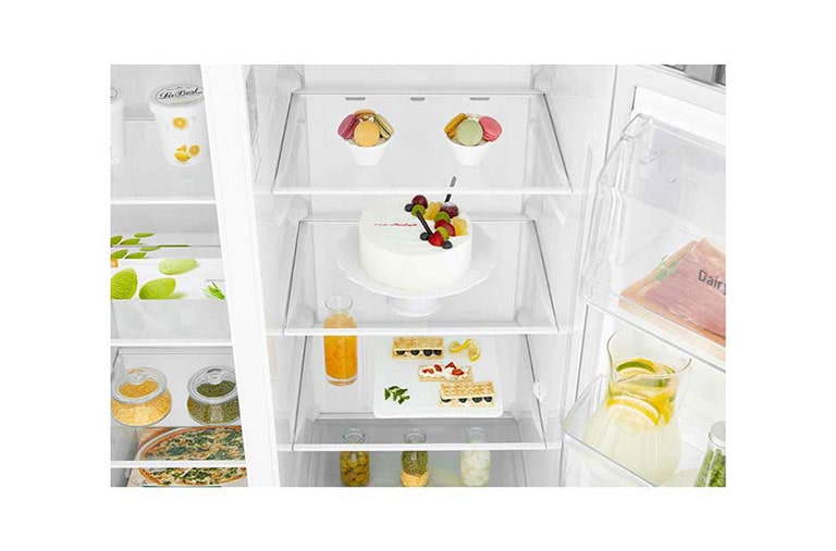 LG 625L No-Frost Side-by-Side šaldytuvas, plotis 91,2cm, aukščio 179cm , GSL760PZXV, thumbnail 9