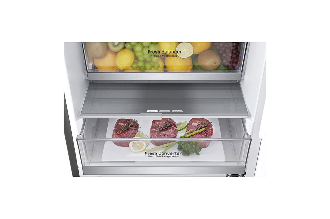 LG GBB7 serijos 341L pilnai bešerkšnis šaldytuvas, aukštis 186cm, GBB71PZDZN, thumbnail 7