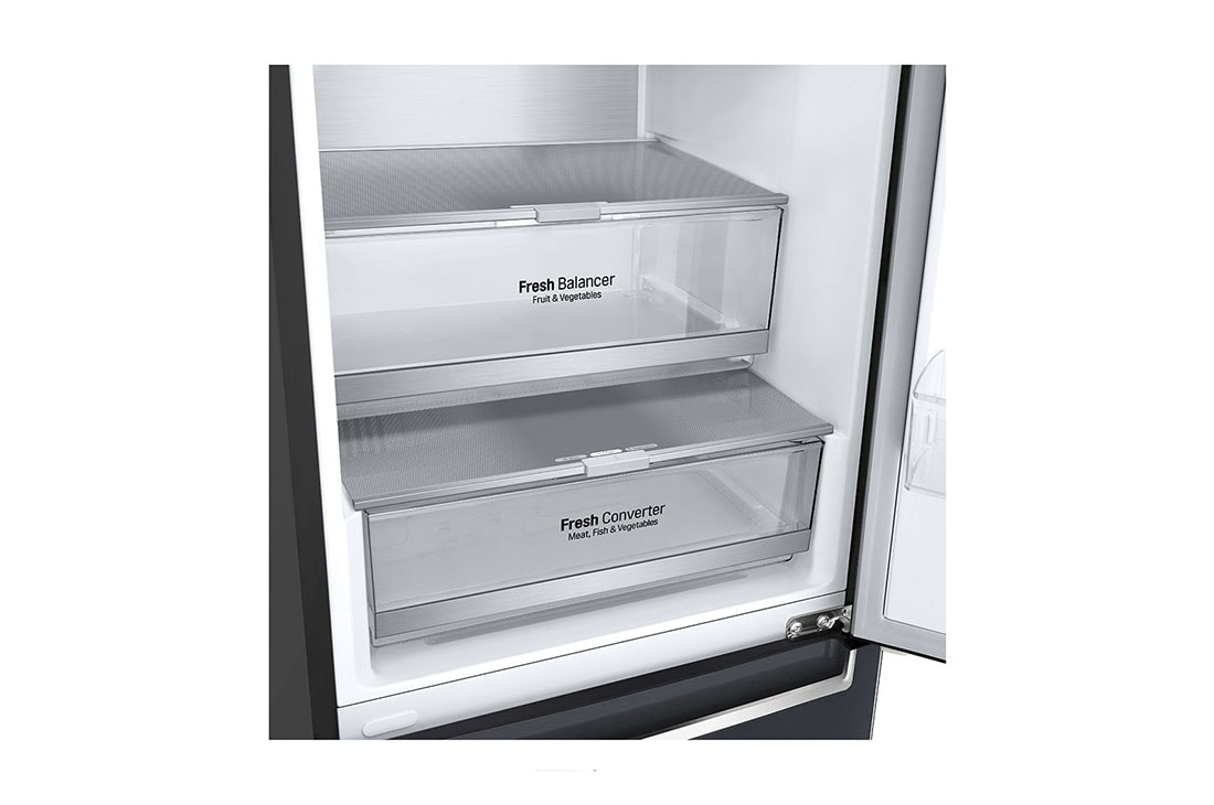 LG GBB9 serijos 384L pilnai bešerkšnis šaldytuvas Centum System™, aukštis 203cm , GBB92MCAXP, thumbnail 3