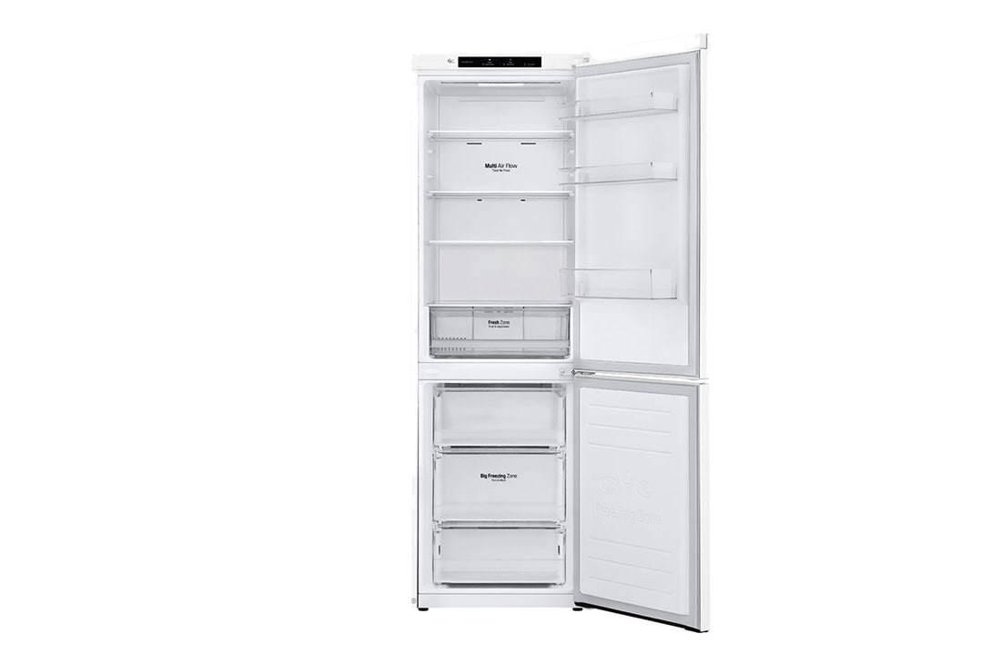 LG Šaldytuvas su šaldikliu apačioje |1.86 m | 341L | Baltas | E klasė | DoorCooling | Total No Frost |GBP31SWLZN, GBP31SWLZN, thumbnail 2