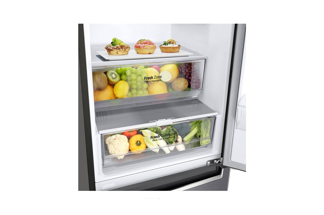 LG GBP6 serijos 384L pilnai bešerkšnis šaldytuvas, aukštis 203cm, Total No Frost, GBP62DSNFN, thumbnail 4