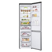 LG Šaldytuvas su šaldikliu apačioje&nbsp;|2.03 m |&nbsp;384L | Pilka | E klasė | DoorCooling | Total No Frost&nbsp;|GBB72PZDMN, E klasės šaldytuvas, GBB72PZDMN, thumbnail 2