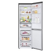 LG Šaldytuvas su šaldikliu apačioje |1.86m | 341L | Pilka | E klasė | DoorCooling | Total No Frost |GBB71PZDMN, E klasės šaldytuvas, GBB71PZDMN, thumbnail 2