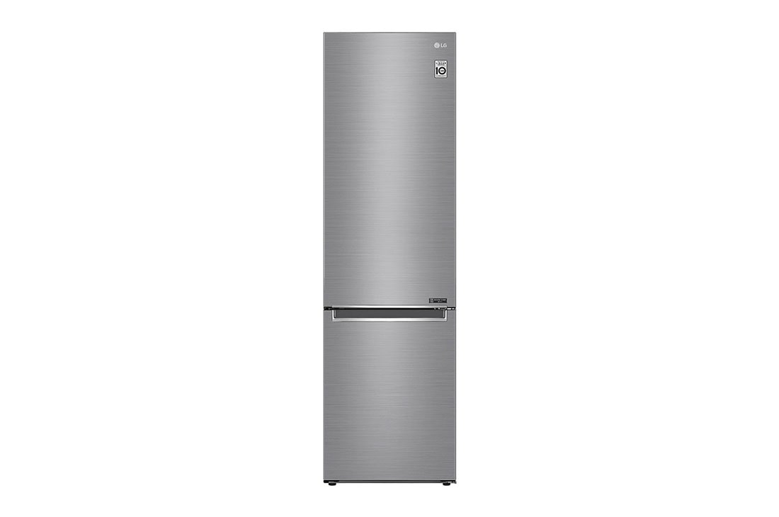 LG Šaldytuvas su šaldikliu apačioje |2.03 m | 384L | Pilka | E klasė | DoorCooling | Total No Frost |GBB72PZEMN, E klasės šaldytuvas, GBB72PZEMN