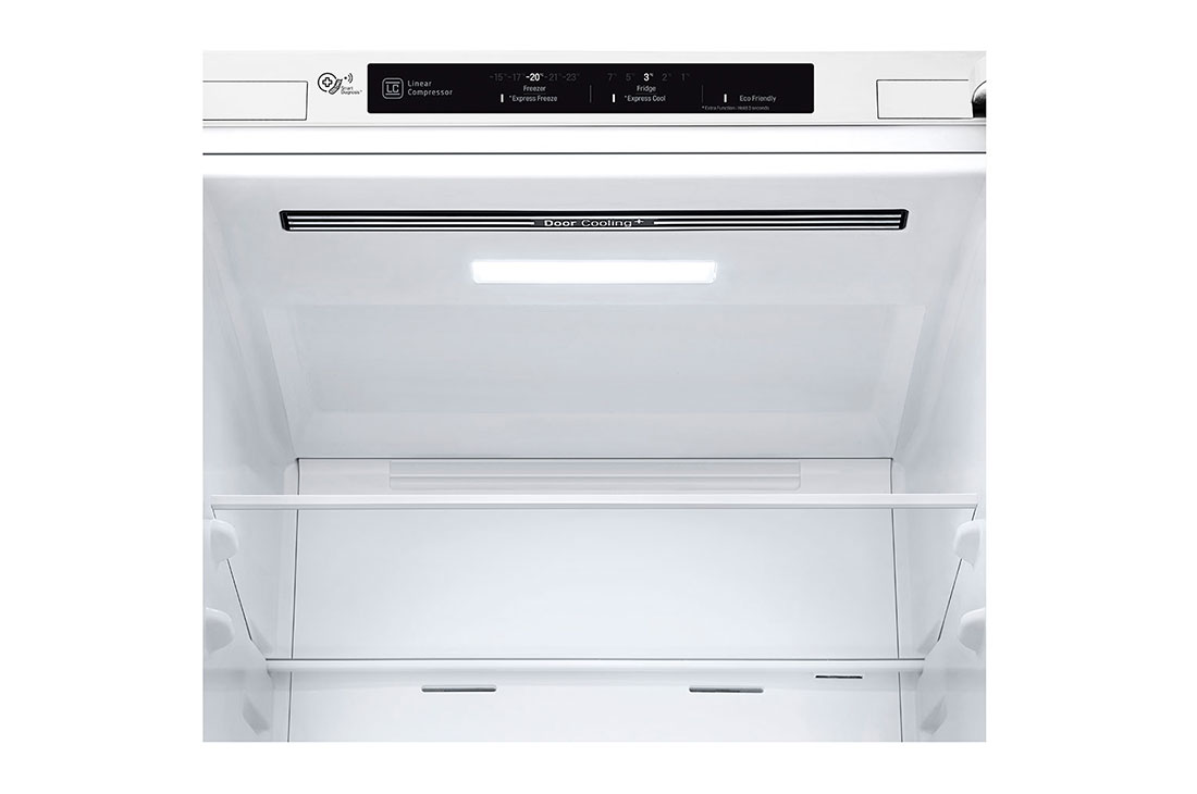 LG Šaldytuvas su šaldikliu apačioje |1.86 m | 341L | Baltas | E klasė | DoorCooling | Total No Frost |GBB61SWJMN, E klasės šaldytuvas, GBB61SWJMN, thumbnail 7