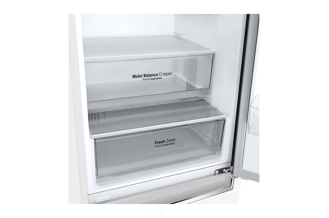 LG Šaldytuvas su šaldikliu apačioje |1.86 m | 341L | Baltas | E klasė | DoorCooling | Total No Frost |GBB61SWJMN, E klasės šaldytuvas, GBB61SWJMN, thumbnail 8