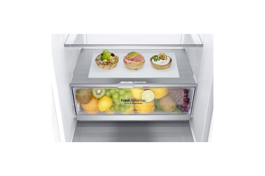 LG Šaldytuvas su šaldikliu apačioje |2.03m | 384L | Baltas | E klasė | DoorCooling | Total No Frost |GBB72SWDMN, GBB72SWDMN, thumbnail 5