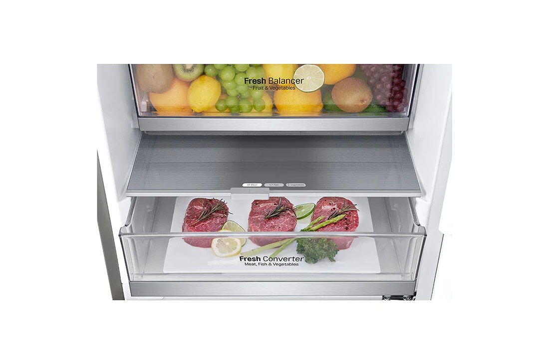 LG GBB9 serijos 384L pilnai bešerkšnis šaldytuvas, aukštis 203cm, Total No Frost, GBB92STABP, GBB92STABP, thumbnail 6