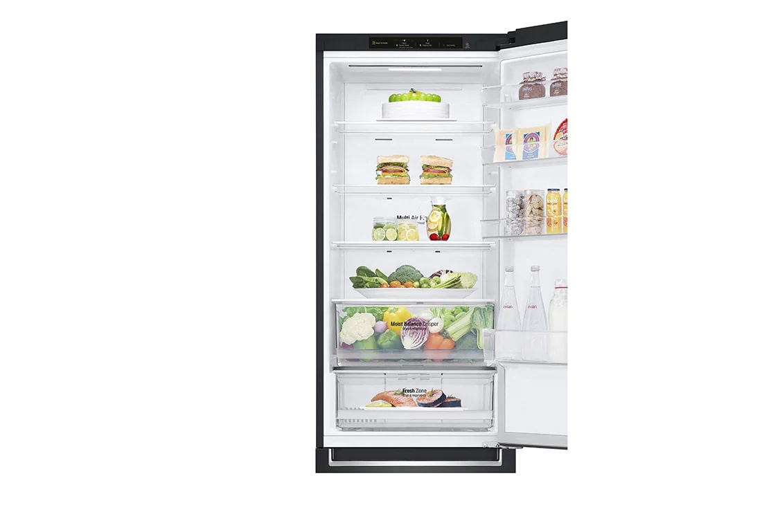 LG GBB6 serijos 384L pilnai bešerkšnis šaldytuvas, aukštis 203cm, Total No Frost, A++ klasės šaldytuvas, GBB62MCJMN, thumbnail 8