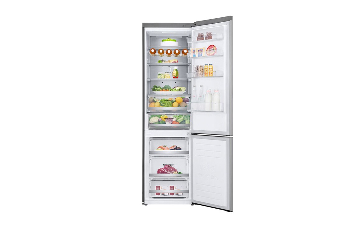 LG GBB7 serijos 384L pilnai bešerkšnis šaldytuvas, aukštis 203cm, Total No Frost, GBB72SAUGN, thumbnail 2