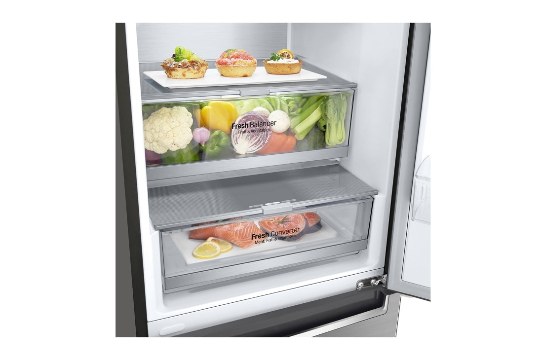 LG GBB7 serijos 384L pilnai bešerkšnis šaldytuvas, aukštis 203cm, GBB72PZUFN, GBB72PZUFN, thumbnail 5