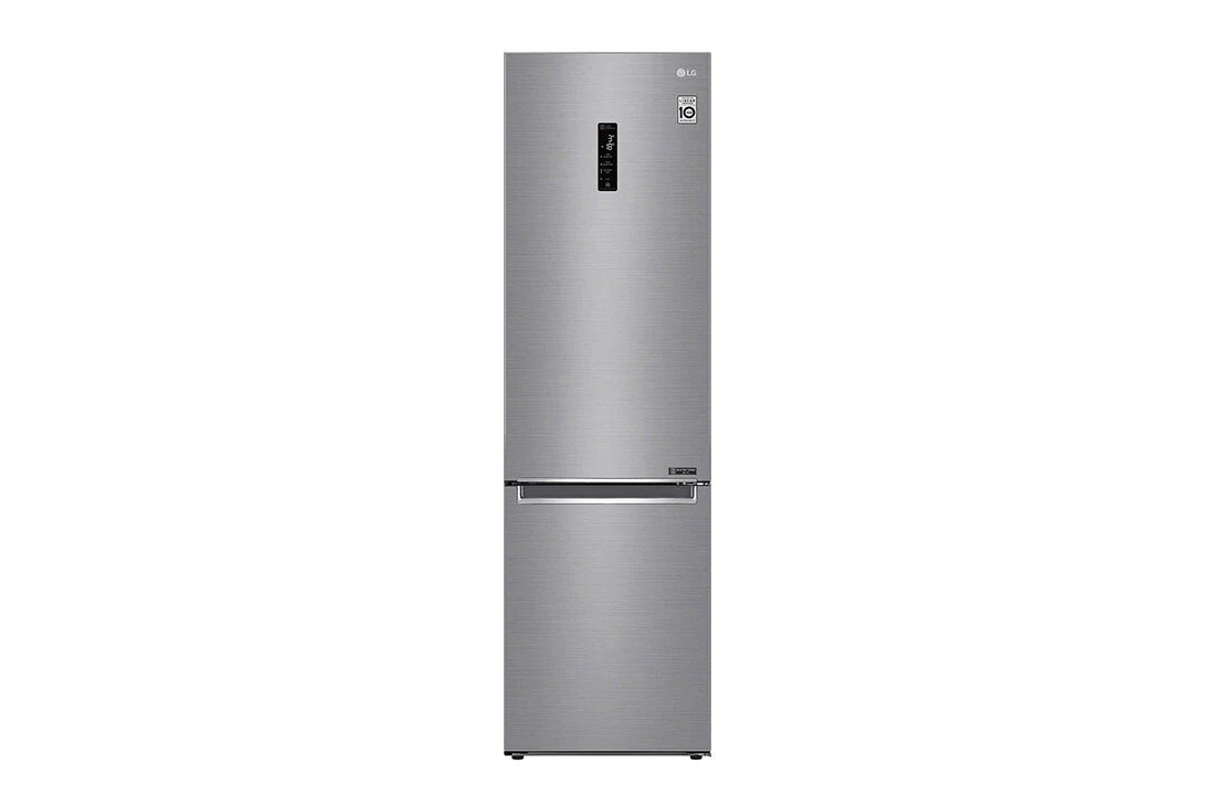 LG Šaldytuvas su šaldikliu apačioje |2.03m | 384L | Pilka | D klasė | DoorCooling | Total No Frost |GBB62PZFGN, GBB62PZFGN