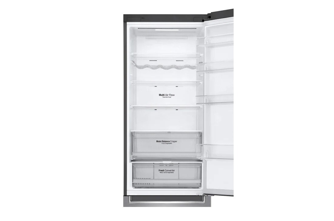 LG Šaldytuvas su šaldikliu apačioje |2.03m | 384L | Pilka | D klasė | DoorCooling | Total No Frost |GBB62PZFGN, GBB62PZFGN, thumbnail 10